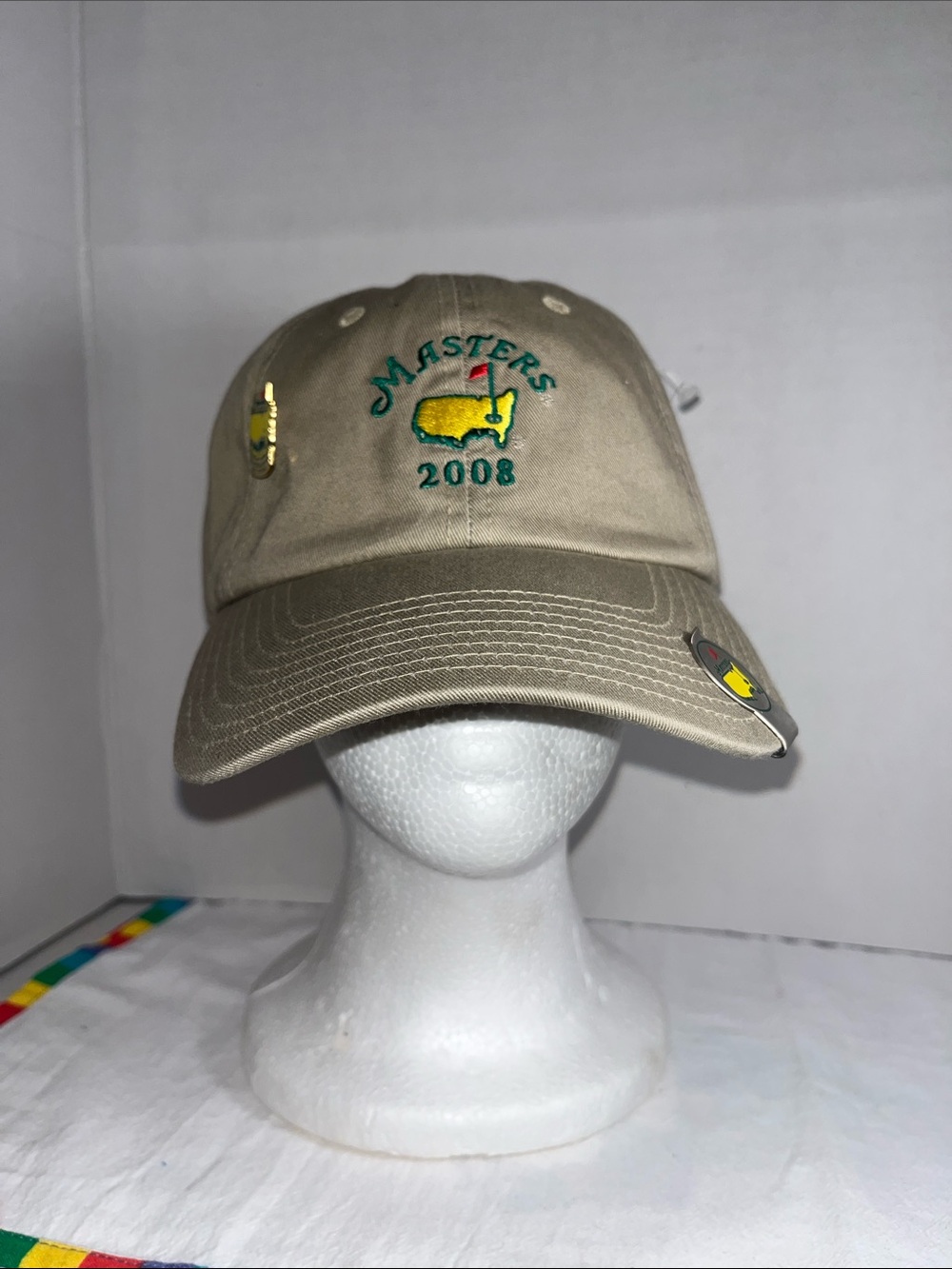 Masters Khaki 2008 Embroidered Golf Cap